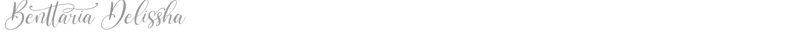 Benttaria Delissha font preview